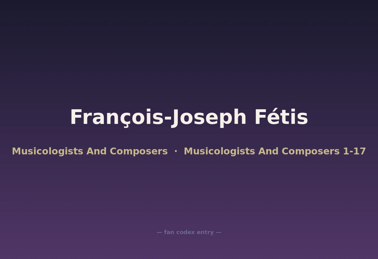 François-Joseph Fétis