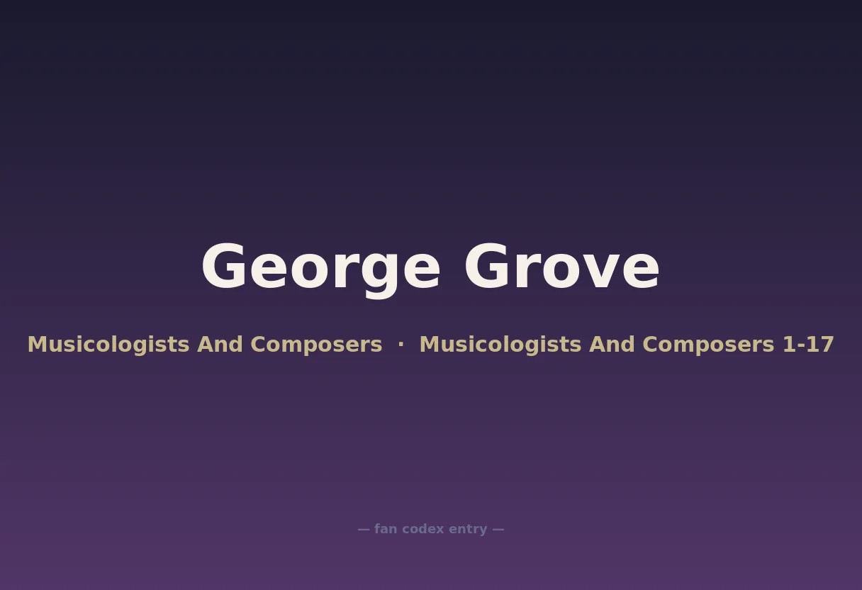 George Grove