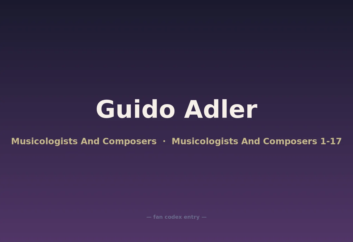 Guido Adler