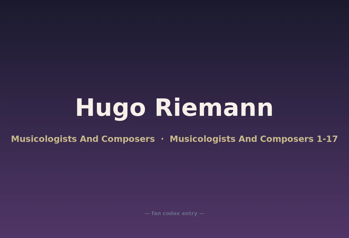 Hugo Riemann