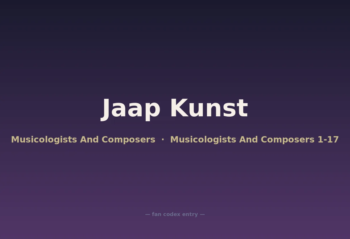 Jaap Kunst