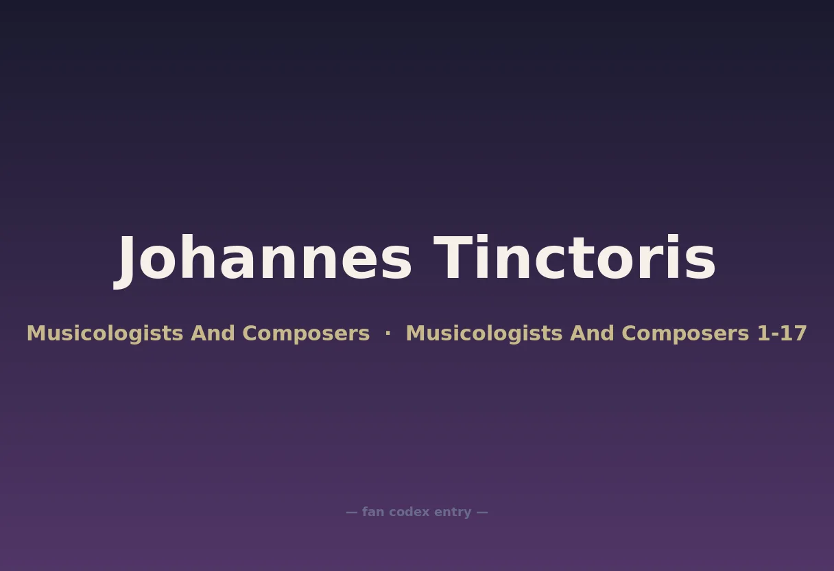 Johannes Tinctoris